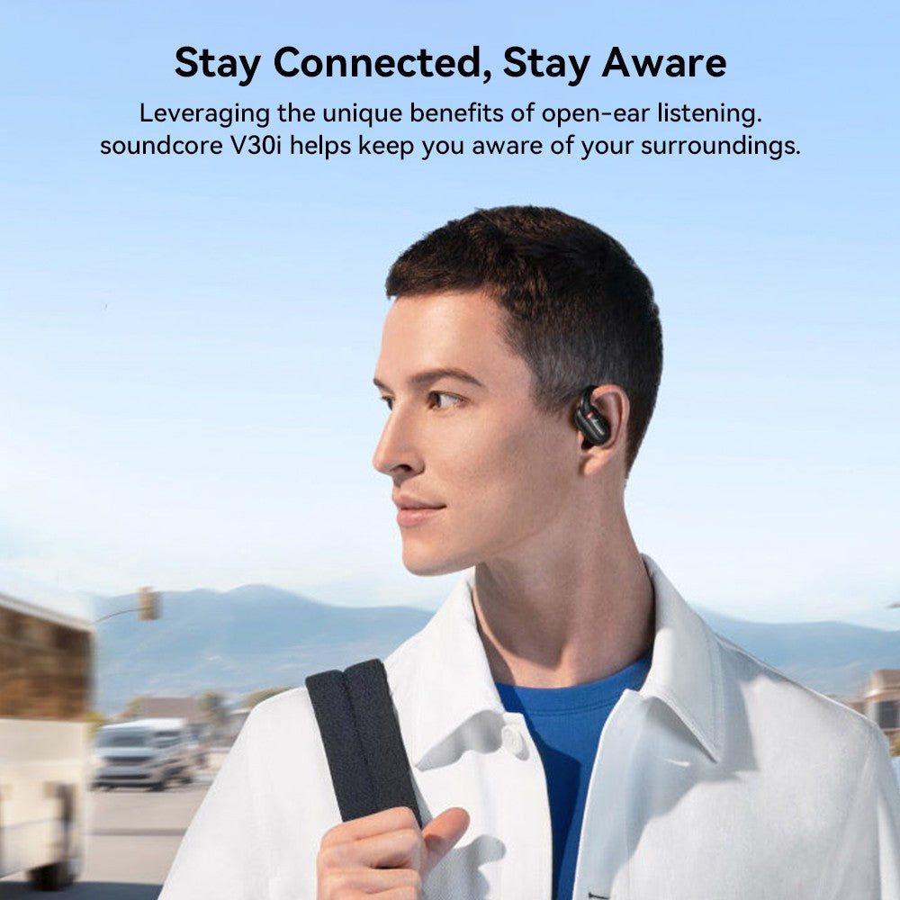 Anker Soundcore V30i Open-Ear-Ohrhörer, ergonomische Ohrbügel, Bluetooth 5.3, App-Steuerung, bis zu 36 Stunden Wiedergabezeit