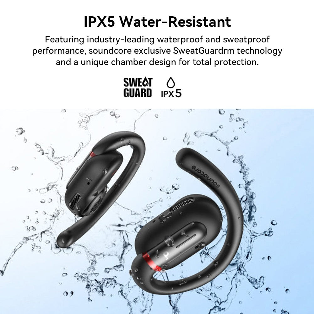 Anker Soundcore V30i Open-Ear-Ohrhörer, ergonomische Ohrbügel, Bluetooth 5.3, App-Steuerung, bis zu 36 Stunden Wiedergabezeit