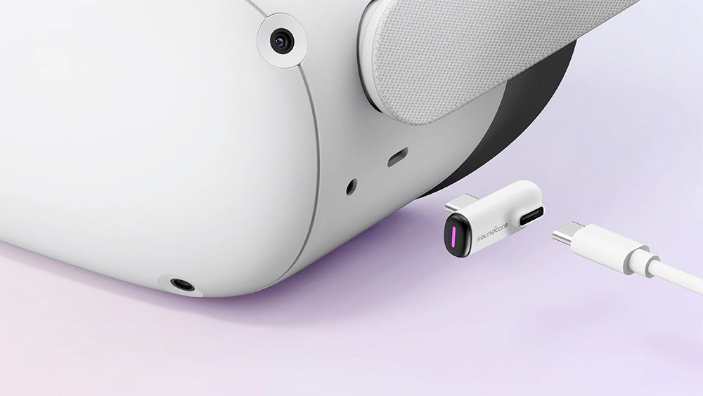 Auriculares inalámbricos para juegos Anker Soundcore VR P10 TWS, compatibles con Meta Quest 2, Steam Deck, PS4, PS5, PC, Switch - Blanco