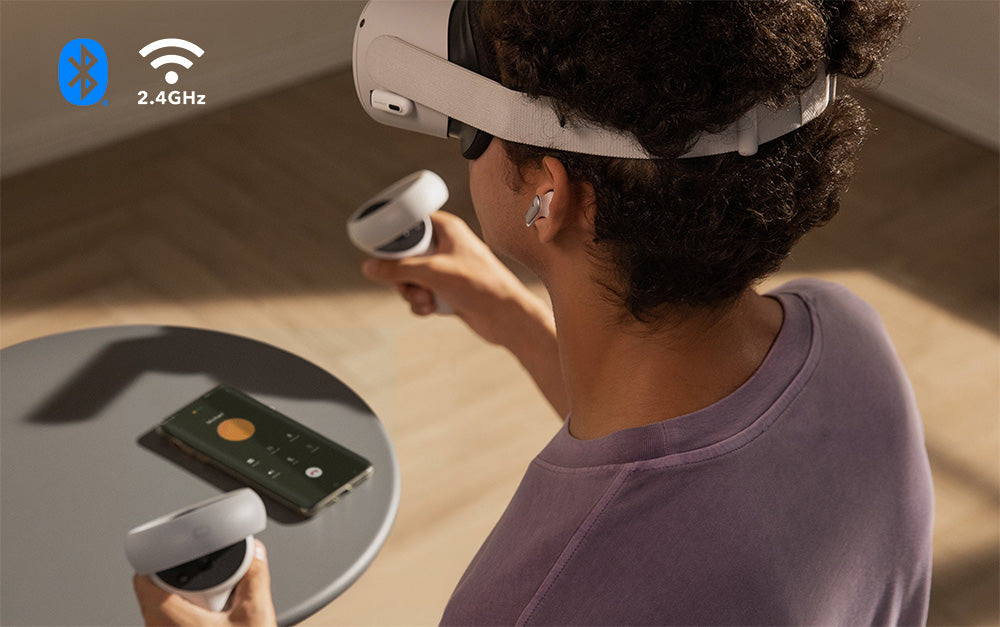 Auriculares inalámbricos para juegos Anker Soundcore VR P10 TWS, compatibles con Meta Quest 2, Steam Deck, PS4, PS5, PC, Switch - Blanco