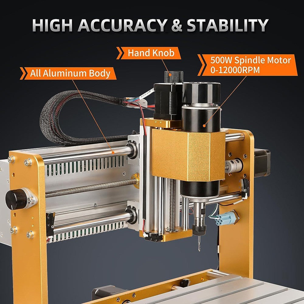 Máquina enrutadora CNC Annoytools 3018 Pro Max, 3 interruptores de límite de eje, control fuera de línea GRBL, 300x180x80mm