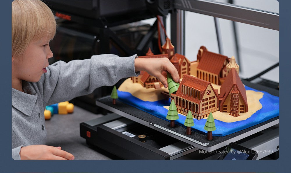 Anycubic Kobra 3 Max Combo 3D Printer, Up to 8-Color Printing, ACE Pro Color Engine, 600mm/s High-Speed Print, Auto-Leveling & Anti-Step Lost, 420*420*500mm