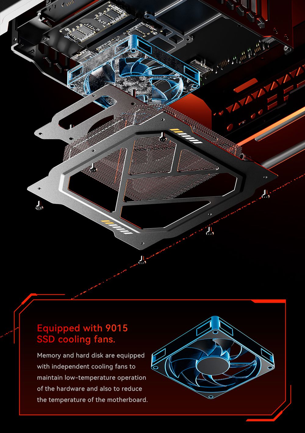 AOOSTAR GODX Gaming Mini PC with Discrete GPU, AMD Ryzen 9 6900HX CPU 8 Core 4.9GHz, AMD Radeon RX 6600LE GPU 8GB 128bit, 32GB RAM 1TB SSD, WiFi6, 2*2.5G LAN, 5*USB3.2, 1*USB4, 1*Type-C, 1*DP, 1*HDMI, 2*Headphone Jack, 2*Microphone Port - EU Plug