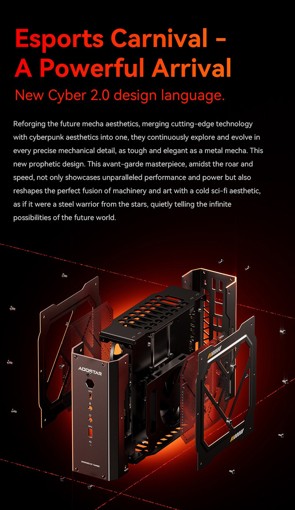 AOOSTAR GODX Gaming Mini PC with Discrete GPU, AMD Ryzen 9 6900HX CPU 8 Core 4.9GHz, AMD Radeon RX 6600LE GPU 8GB 128bit, 32GB RAM 1TB SSD, WiFi6, 2*2.5G LAN, 5*USB3.2, 1*USB4, 1*Type-C, 1*DP, 1*HDMI, 2*Headphone Jack, 2*Microphone Port - EU Plug