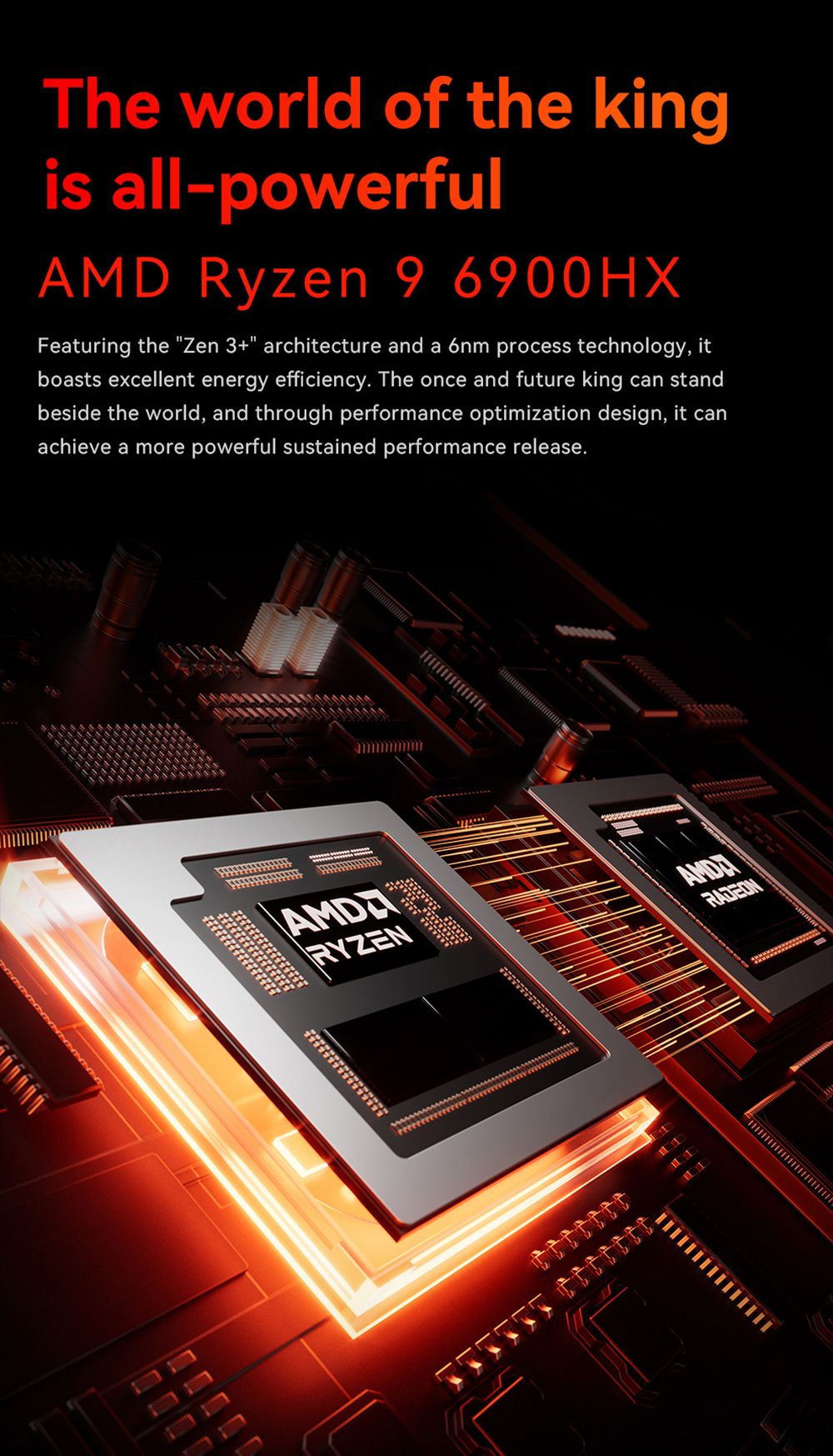 AOOSTAR GODX Gaming Mini PC with Discrete GPU, AMD Ryzen 9 6900HX CPU 8 Core 4.9GHz, AMD Radeon RX 6600LE GPU 8GB 128bit, 32GB RAM 1TB SSD, WiFi6, 2*2.5G LAN, 5*USB3.2, 1*USB4, 1*Type-C, 1*DP, 1*HDMI, 2*Headphone Jack, 2*Microphone Port - EU Plug