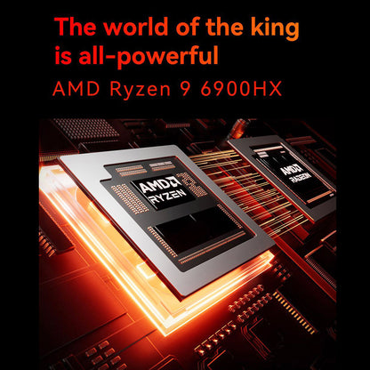 AOOSTAR GODX Gaming Mini PC with Discrete GPU, AMD Ryzen 9 6900HX CPU 8 Core 4.9GHz, AMD Radeon RX 6600LE GPU 8GB 128bit, 32GB RAM 1TB SSD, WiFi6, 2*2.5G LAN, 5*USB3.2, 1*USB4, 1*Type-C, 1*DP, 1*HDMI, 2*Headphone Jack, 2*Microphone Port - EU Plug