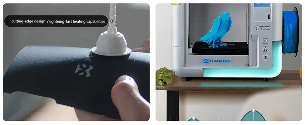 AOSEED X-MAKER 3D-Drucker für Kinder und Anfänger, 120–300 mm/s, nivellierungsfreies Druckbett, WLAN-Druck, extrem leise, App-Steuerung, unterstützt PLA/ABS-Filament, 150 × 150 × 150 mm