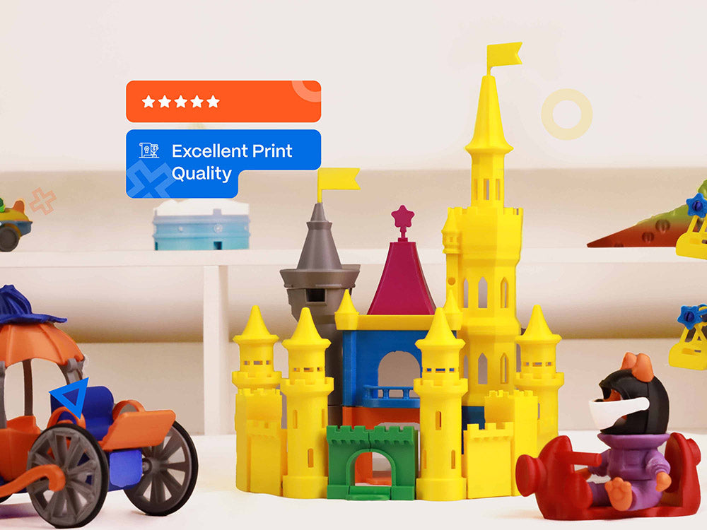 AOSEED X-MAKER 3D-Drucker für Kinder und Anfänger, nivellierungsfreies Druckbett, WLAN-Druck, extrem leise, App-Steuerung, unterstützt PLA/ABS-Filament