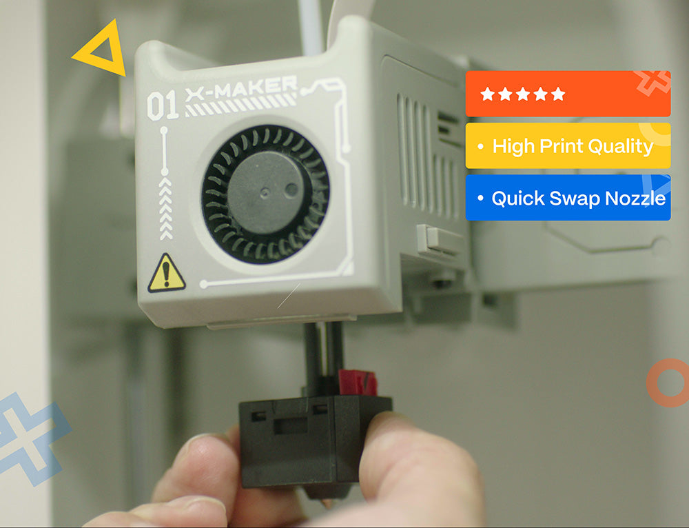 AOSEED X-MAKER JOY 3D-Drucker für Kinder, KI-Sprachsteuerung, intelligente App-Steuerung, Zeitraffer-Video, Mini-Programm