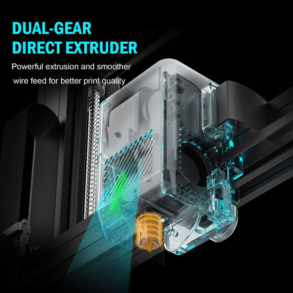 Impresora 3D Artillery Sidewinder X3 Plus, autonivelación, velocidad máxima de impresión de 300 mm/s, extrusor directo de doble engranaje, boquilla de limpieza automática, placa base STM32 de 32 bits, iluminación superior, 300x300x400 mm.