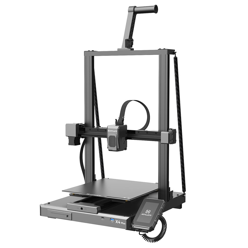 Artillery Sidewinder X4 Plus S1 3D Printer, 300*300*400mm, 500mm/s Print Speed, 300℃ High-temp Printing, XY-Metal Linear Guide Rail, Auto Levelling, 8000rpm Efficient Cooling Fans