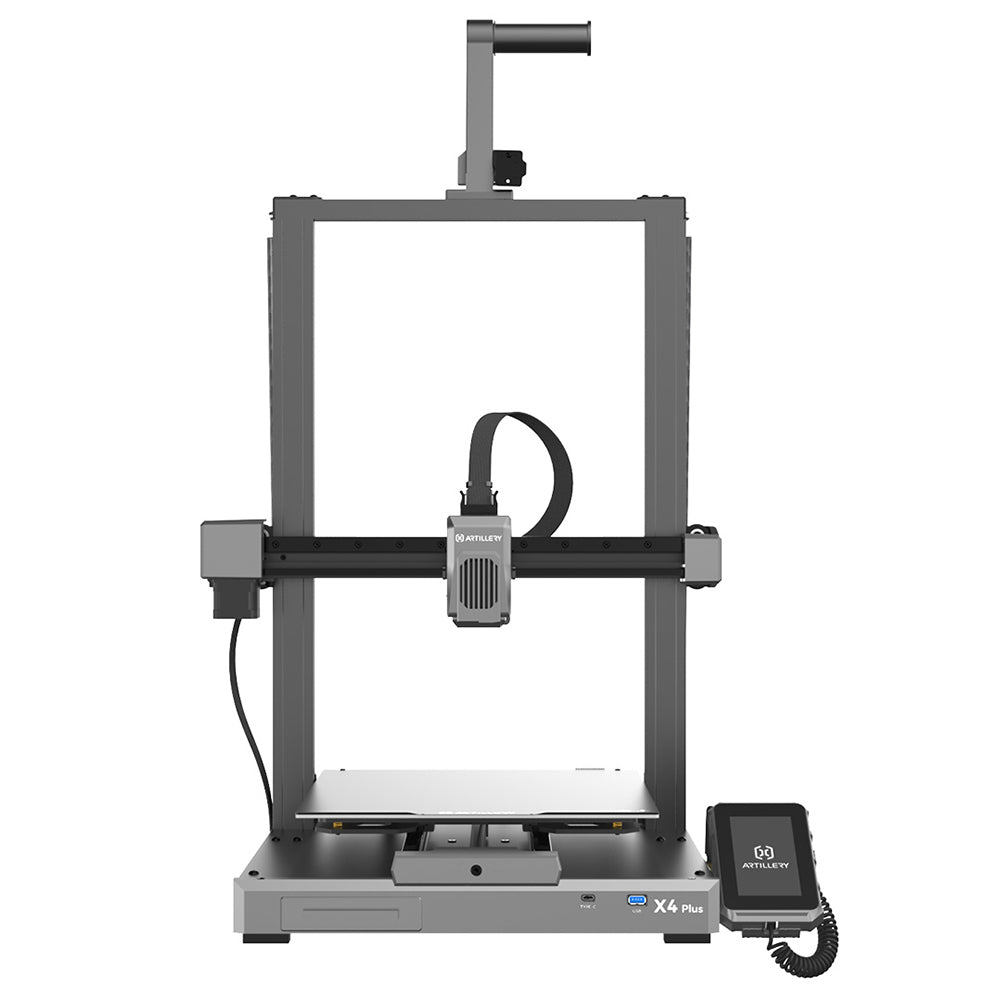Artillery Sidewinder X4 Plus S1 3D Printer, 300*300*400mm, 500mm/s Print Speed, 300℃ High-temp Printing, XY-Metal Linear Guide Rail, Auto Levelling, 8000rpm Efficient Cooling Fans