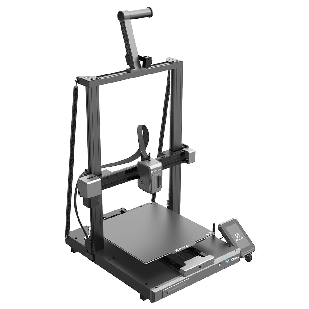 Artillery Sidewinder X4 Plus S1 3D Printer, 300*300*400mm, 500mm/s Print Speed, 300℃ High-temp Printing, XY-Metal Linear Guide Rail, Auto Levelling, 8000rpm Efficient Cooling Fans