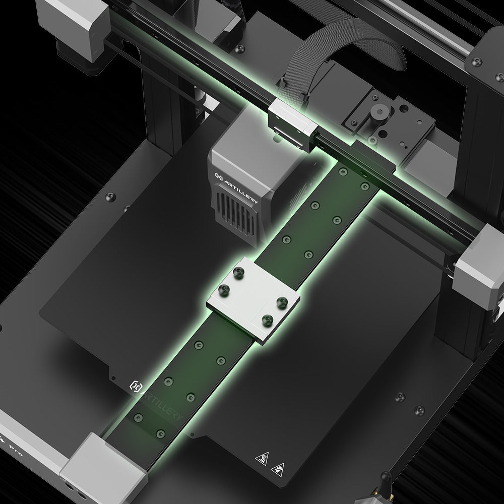 Impresora 3D Artillery Sidewinder X4 Pro, 240*240*260mm, velocidad de impresión 500mm/s, riel lineal eje X e Y, extrusor de accionamiento directo, nivelación automática de 81 puntos, doble varilla de tracción, boquilla de limpieza automática.
