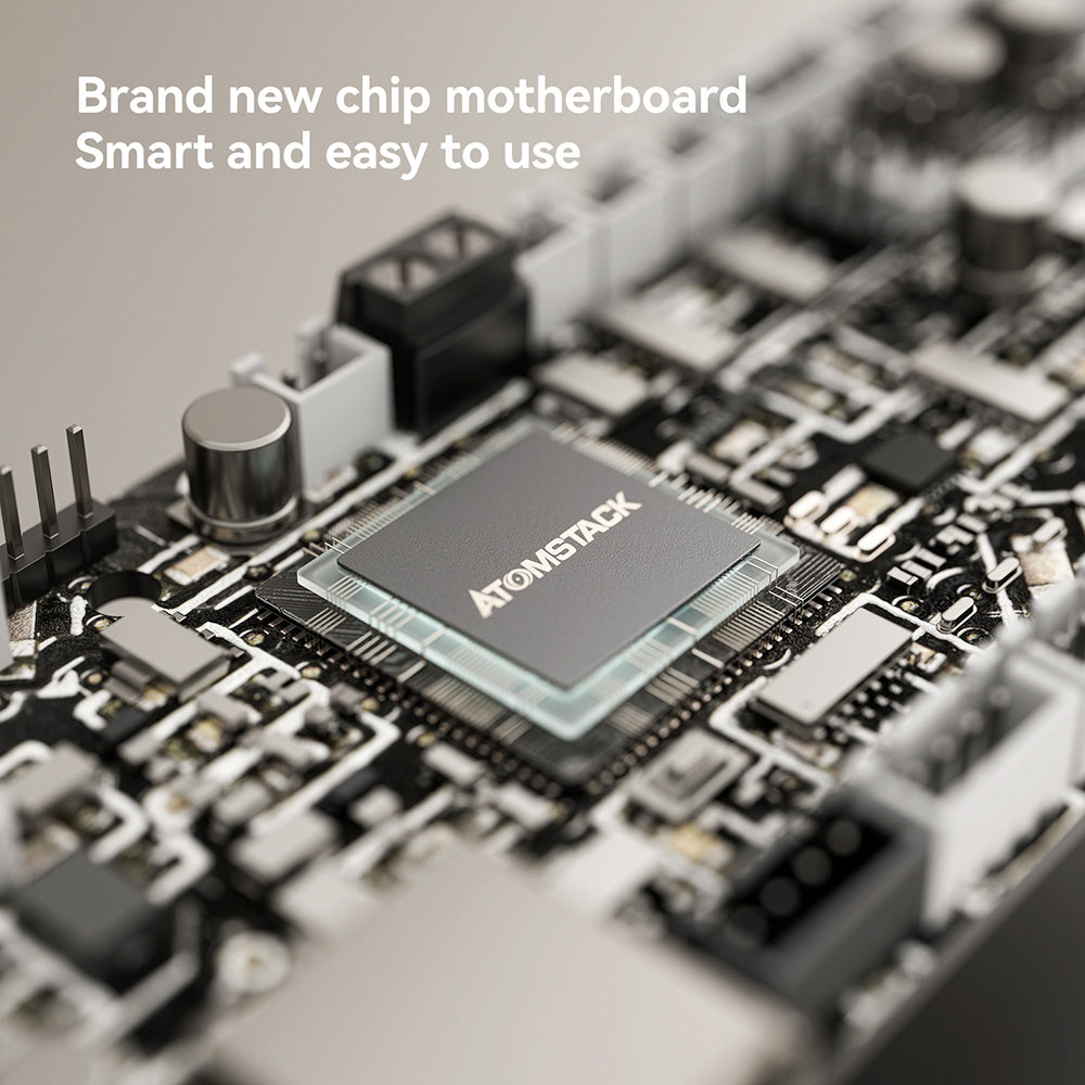 Grabador y cortador láser ATOMSTACK A12 PRO de 12 W, enfoque fijo, precisión de grabado de 0,02 mm, velocidad de grabado de 600 mm/s, placa base de 32 bits, posicionamiento láser cruzado, control por aplicación, 365 x 305 mm.