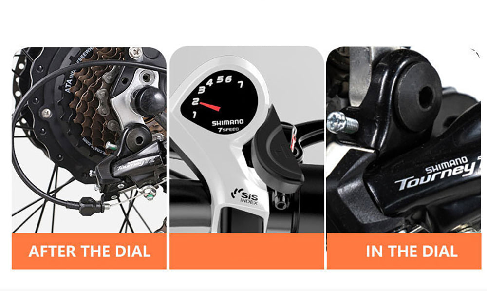 Bicicleta Eléctrica Plegable AVAKA BZ20 PLUS, neumáticos gruesos de 20*3.0 pulgadas, motor sin escobillas de 500W, velocidad máxima de 25 km/h, batería de 48V 18.2Ah, autonomía de 100 km, carga máxima de 120 kg, doble freno de disco, cambio Shimano de 7 velocidades, impermeable IP54, pantalla LCD, rueda de una sola pieza - Negra.