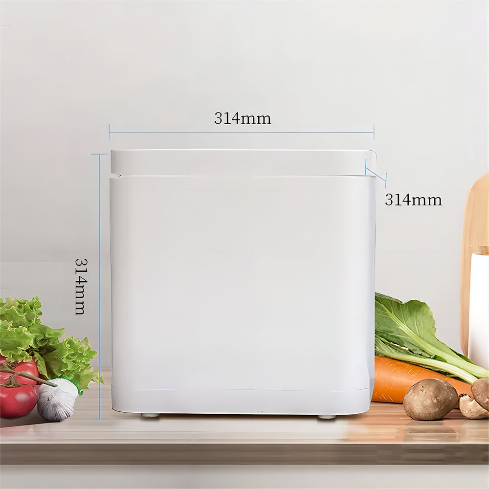 Compostador de cocina BEECO HQD-314Pro, capacidad de 3,3 L, convierte los residuos en fertilizante natural, luz UVC integrada, bloqueo infantil, pantalla LCD.