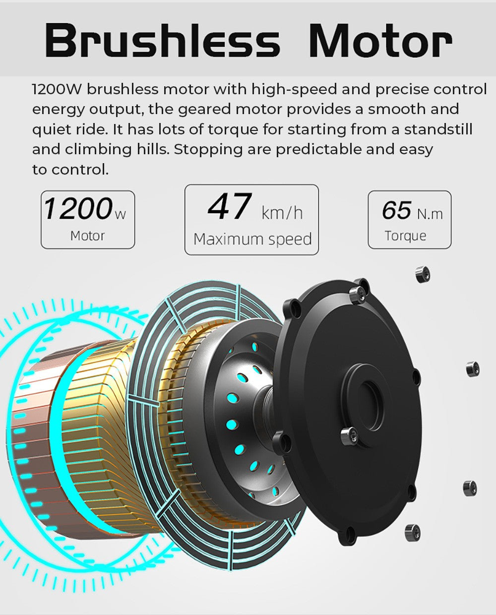 BEZIOR XF006 Electric Bike, 1200W Motor, 48V 23.2Ah Battery, 20*4.0-inch Tire, 47km/h Max Speed, 100km Range, Hydraulic Oil Brakes, Spring Suspensions, Shimano 7-speed, LCD Display