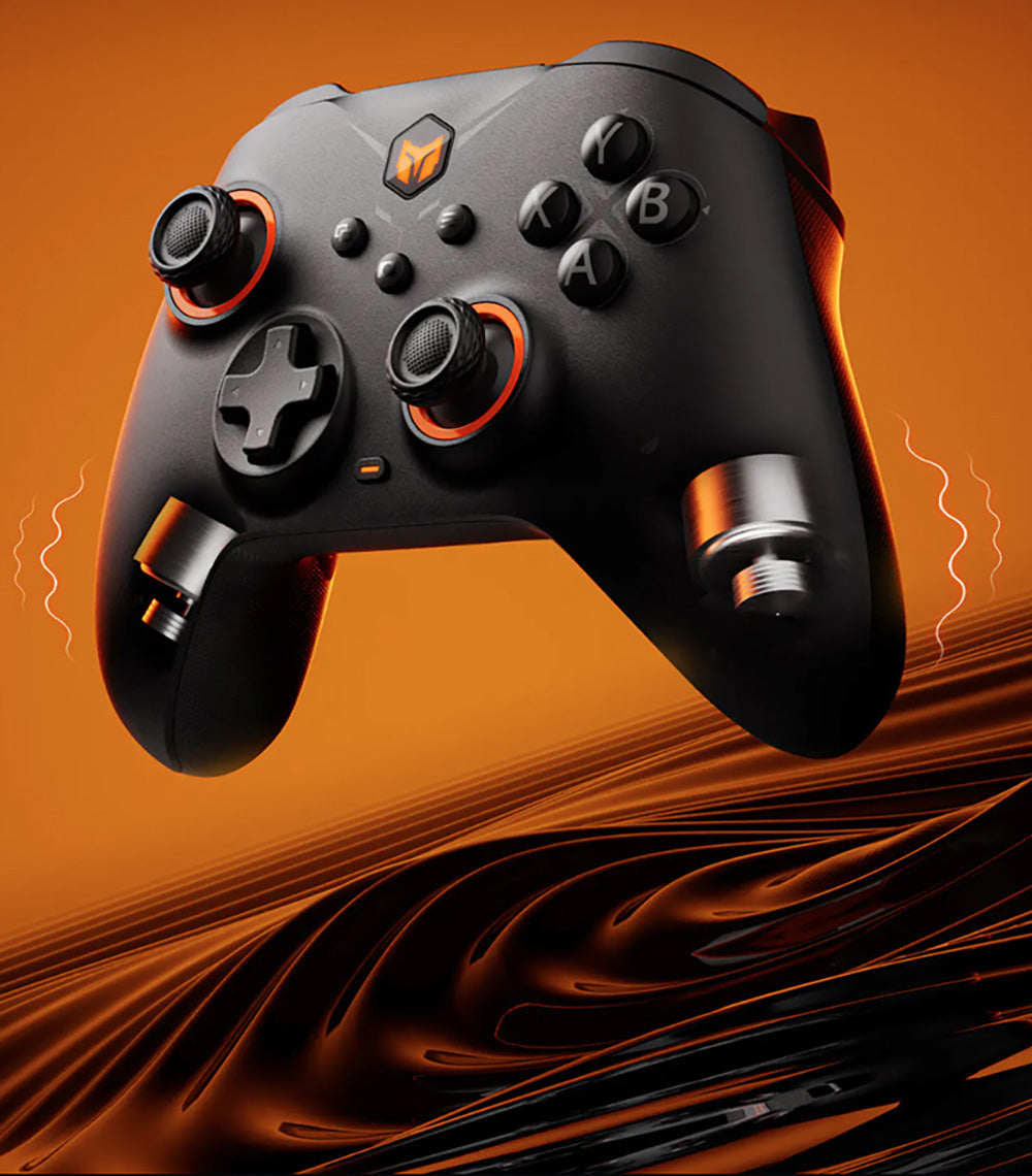 BIGBIG WON GALE HALL Mando inalámbrico para juegos, 3 modos de conexión, joysticks y gatillos Hall, compatible con Switch / PC / iOS / Android