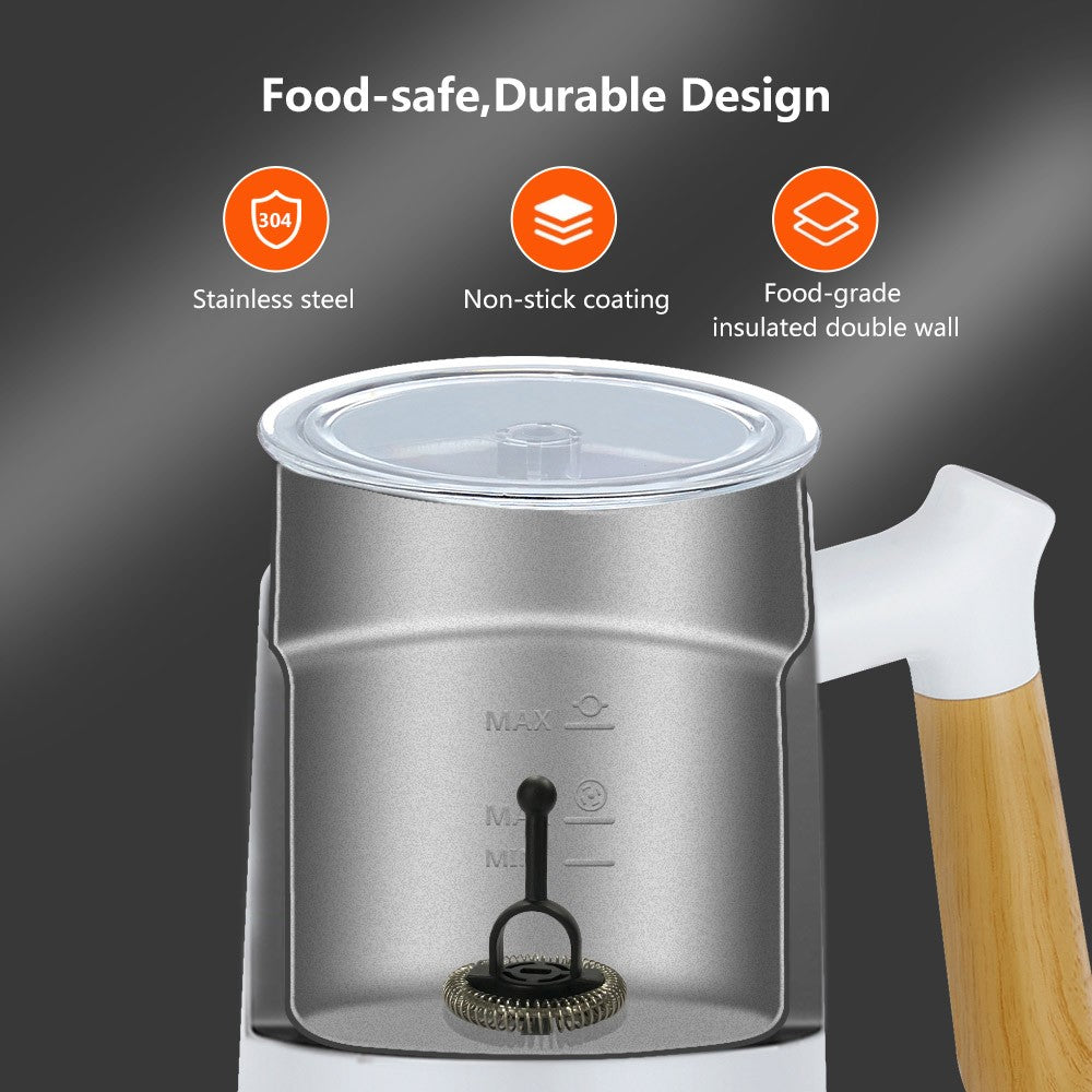 BioloMix BN11 Espumador de leche frío/caliente 4 en 1, capacidad para espumar 150 ml, capacidad para calentar 300 ml