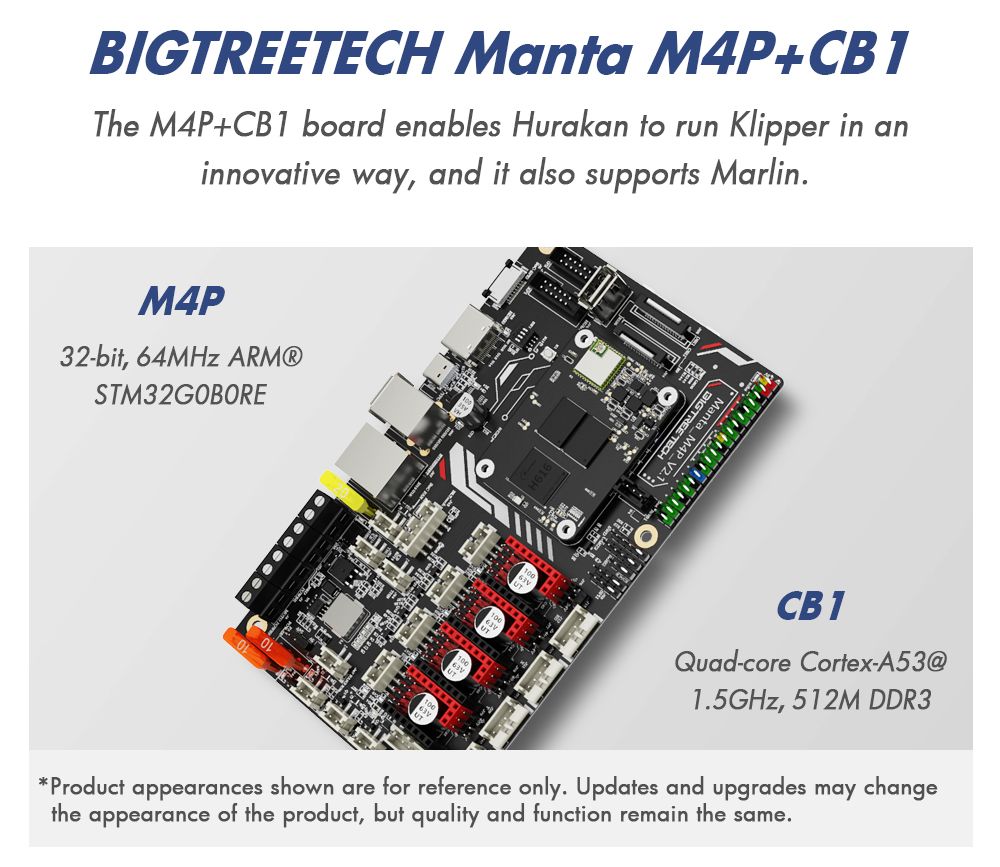 Impresora 3D BIQU Hurakan, Firmware Klipper, Nivelación automática, Micro sonda integrada, Cama caliente dividida, Impresión silenciosa, Sensor de fin de filamento, Control remoto WiFi, 220x220x270mm