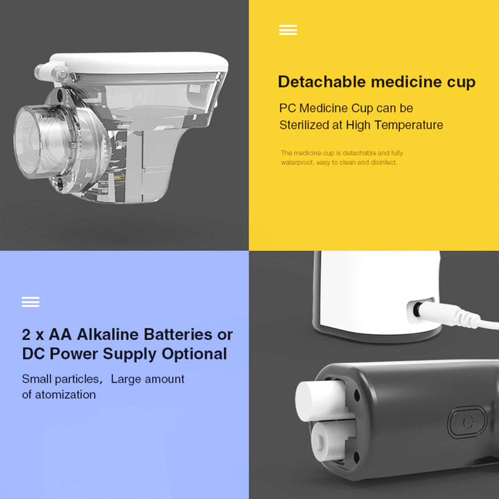 Nebulizador Portátil BOXYM N3 para Asma, EPOC, Uso Doméstico para Niños y Adultos