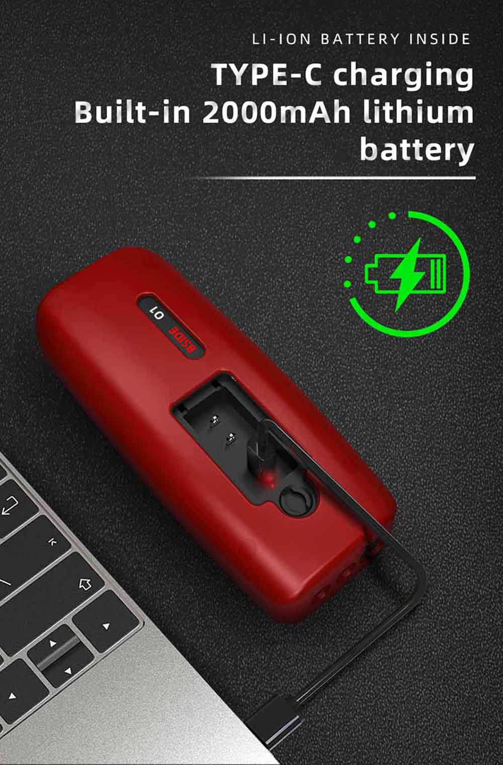 Osciloscopio digital BSIDE O1, multímetro de mano, almacenamiento de formas de onda, frecuencia de muestreo 48 MSa/s 10 MHz, probador profesional de componentes electrónicos - Rojo