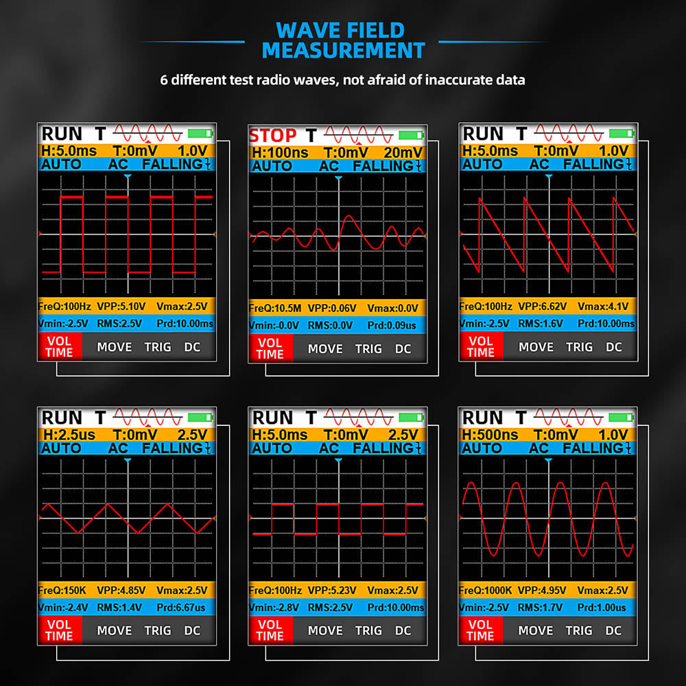 Multímetro osciloscopio BSIDE O1X 3 en 1, tipo bolígrafo eléctrico, ancho de banda de 10 MHz, pantalla a color TFT de 2,8 pulgadas, batería de litio de 2000 mAh, linterna LED.