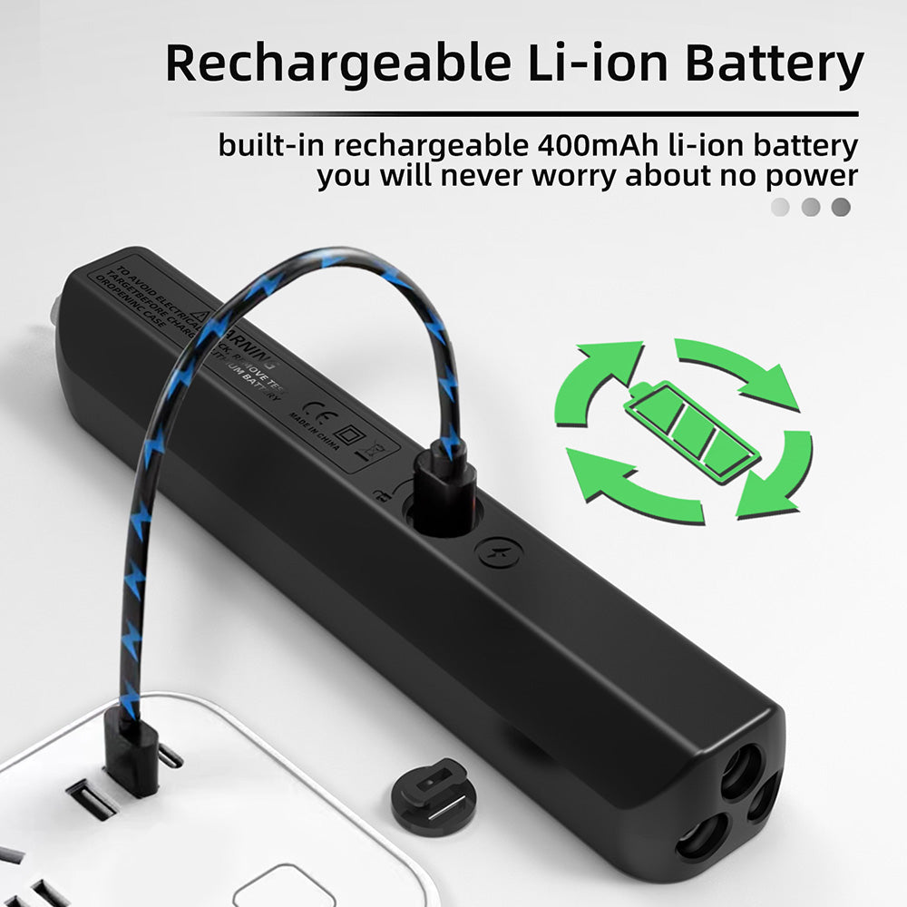 Multímetro inteligente BSIDE S6X, pantalla a color EBTN, multímetro tipo bolígrafo para voltaje, corriente, capacitancia y resistencia, batería recargable de iones de litio de 400 mAh.