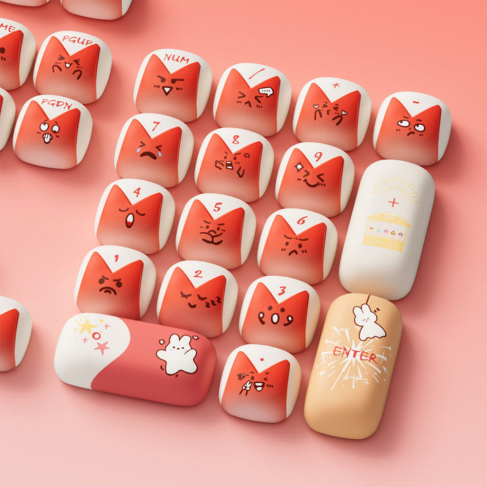 Akko Bunny Apple Keycap Set (137-key)