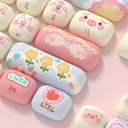 Akko Piggy Party MOG Profile Keycap Set (139-key)