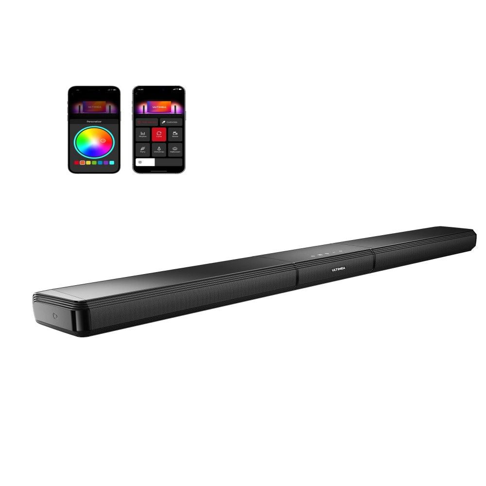 Ultimea Apollo S70 Lighting Soundbar with 5.0 Channel, Detachable Design, APP Control, Dynamic RGB Light, 121 Preset EQ Matrices