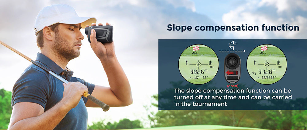 Telémetro de golf CIGMAN CT-800Y de 800 m, con aumento de 6X, vibración de bloqueo de asta de bandera, correa magnética, recargable por USB.