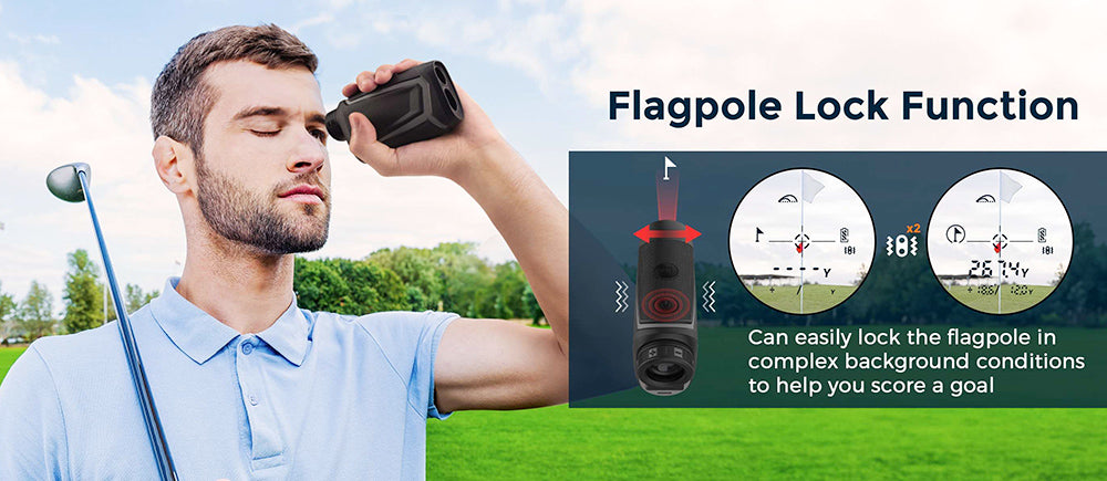 Telémetro de golf CIGMAN CT-800Y de 800 m, con aumento de 6X, vibración de bloqueo de asta de bandera, correa magnética, recargable por USB.
