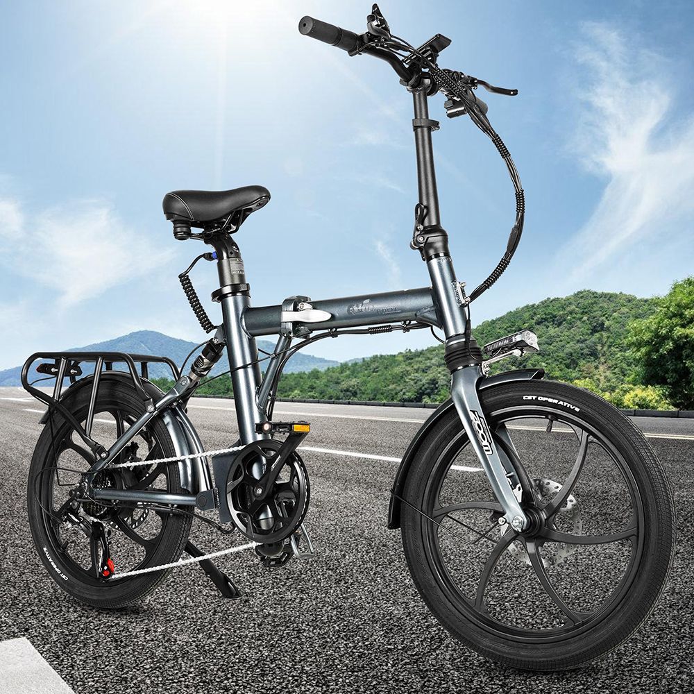 Bicicleta eléctrica CMACEWHEEL EM20, motor de 350 W, batería de 36 V y 12 Ah, neumáticos de 20 x 2,25 pulgadas, velocidad máxima de 25 km/h, autonomía máxima de 55 km, freno de disco de aceite, impermeable IP65.
