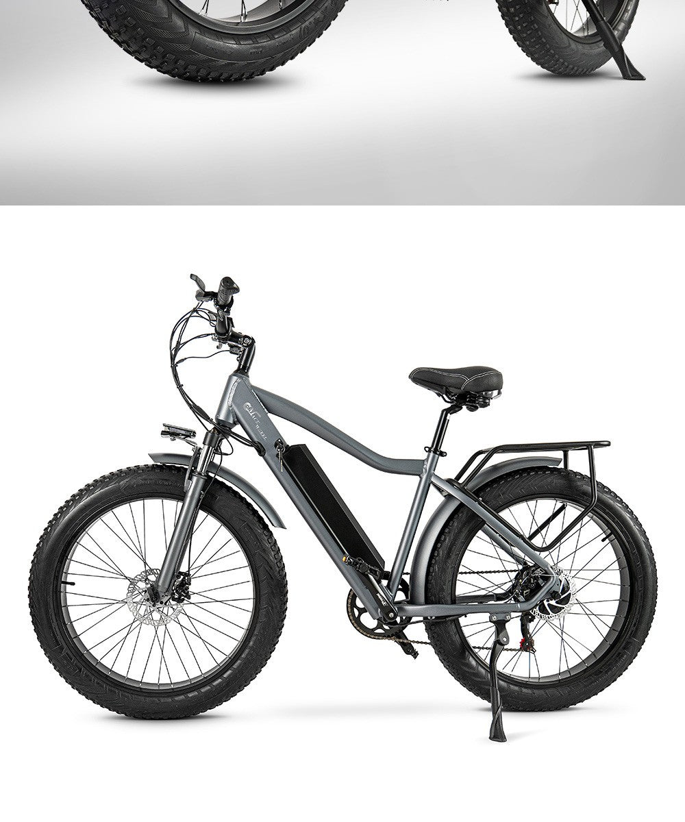 CMACEWHEEL J26 Electric Bike, 26*4.0'' CST Tire, 750W Motor, 45km/h Max Speed, 17Ah Battery, Disc Brake, 150kg Max Load - Black
