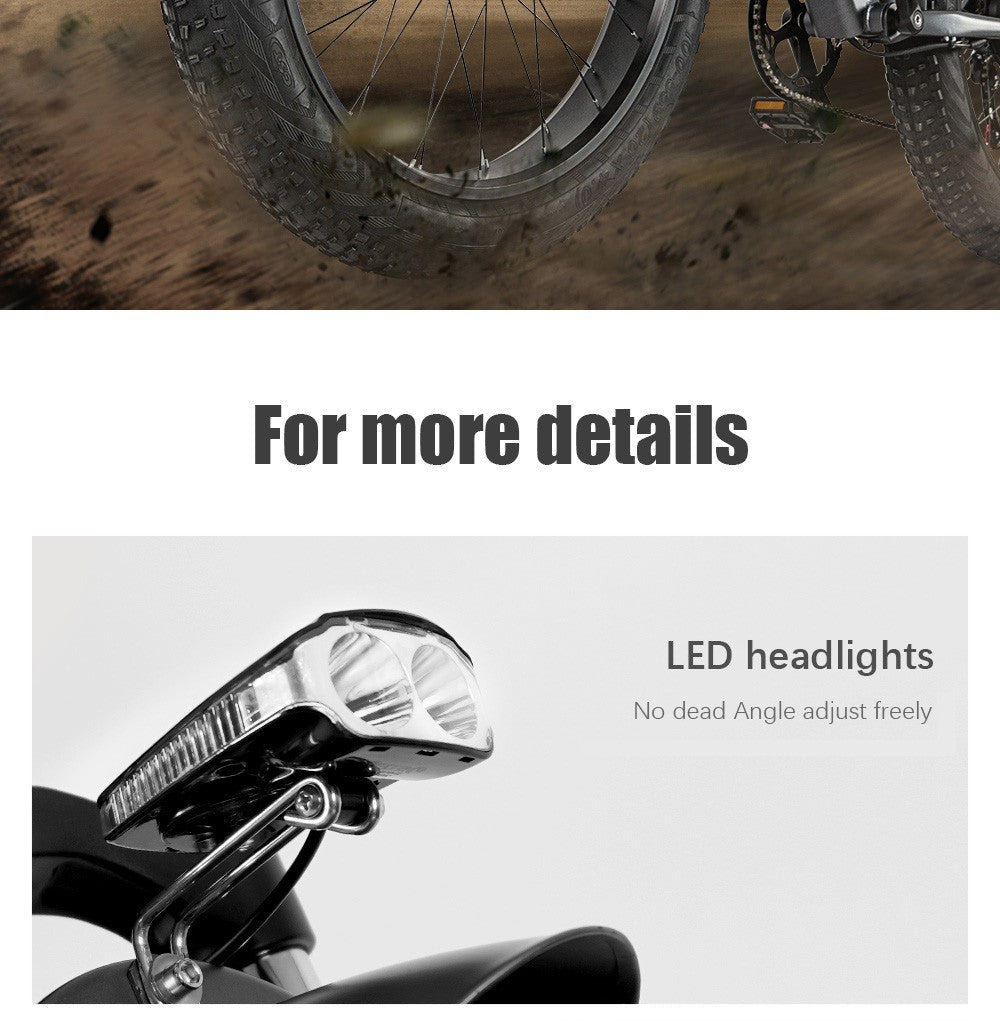 CMACEWHEEL J26 Electric Bike, 26*4.0'' CST Tire, 750W Motor, 45km/h Max Speed, 17Ah Battery, Disc Brake, 150kg Max Load - Black