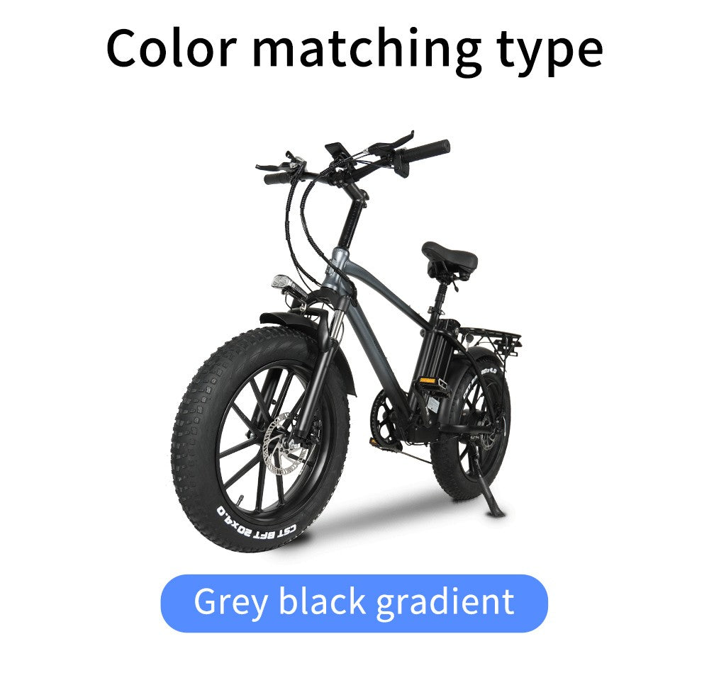 CMACEWHEEL T20 Electric Bike 20*4.0 inch CST Tire 750W Motor 40-45km/h Max Speed 17Ah Battery - Black