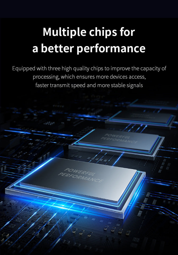 COMFAST CF-XR183 Wireless Router Repeater up to 1200M 4*2dBi Antennas WiFi Signal Repeater, WiFi 6 - US