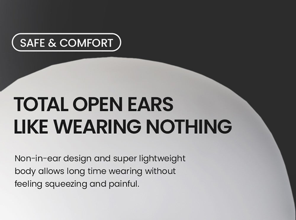 Auriculares de conducción ósea Coowoo OPEN EAR BONE-X2 para nadar, impermeables IP68, Bluetooth 5.2, 8 GB de almacenamiento - Negro