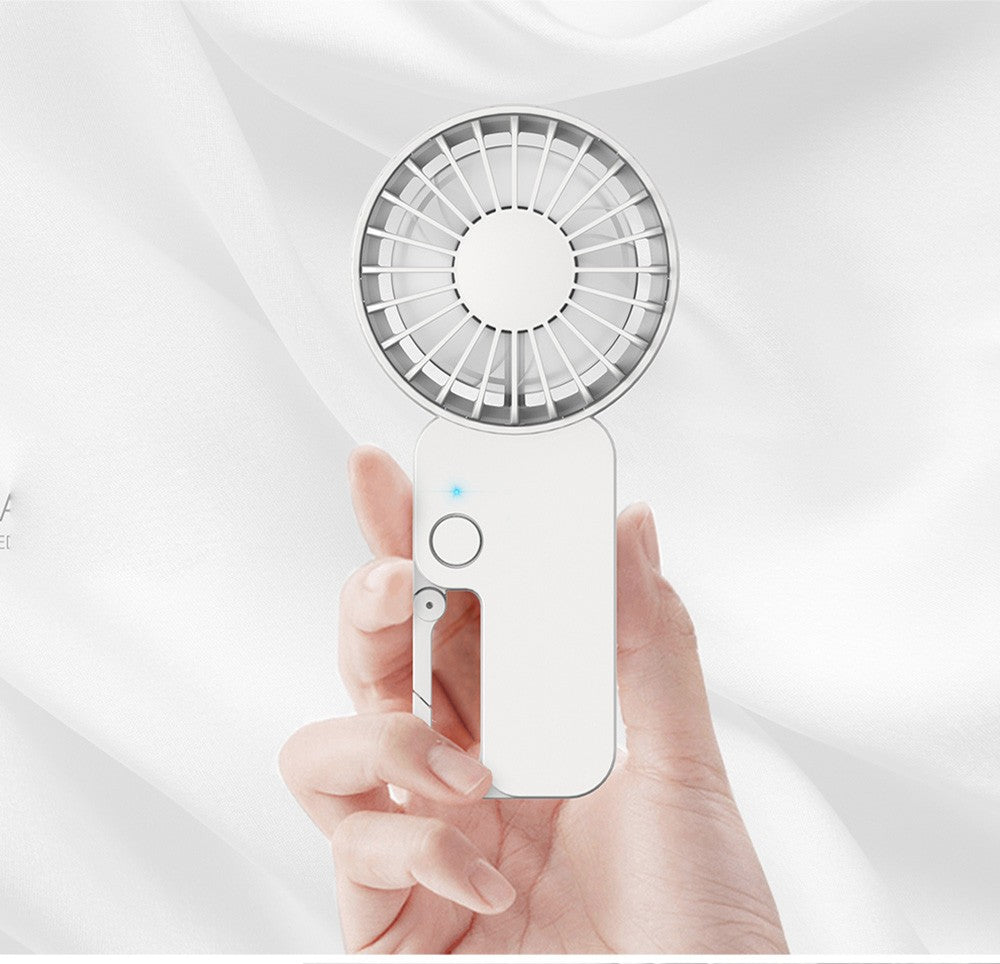 COOWOO HP1013 Mini ventilador con hebilla para mochila, 3 velocidades de viento, batería de 2000 mAh, hasta 13 horas de autonomía, ventilador de escritorio silencioso.