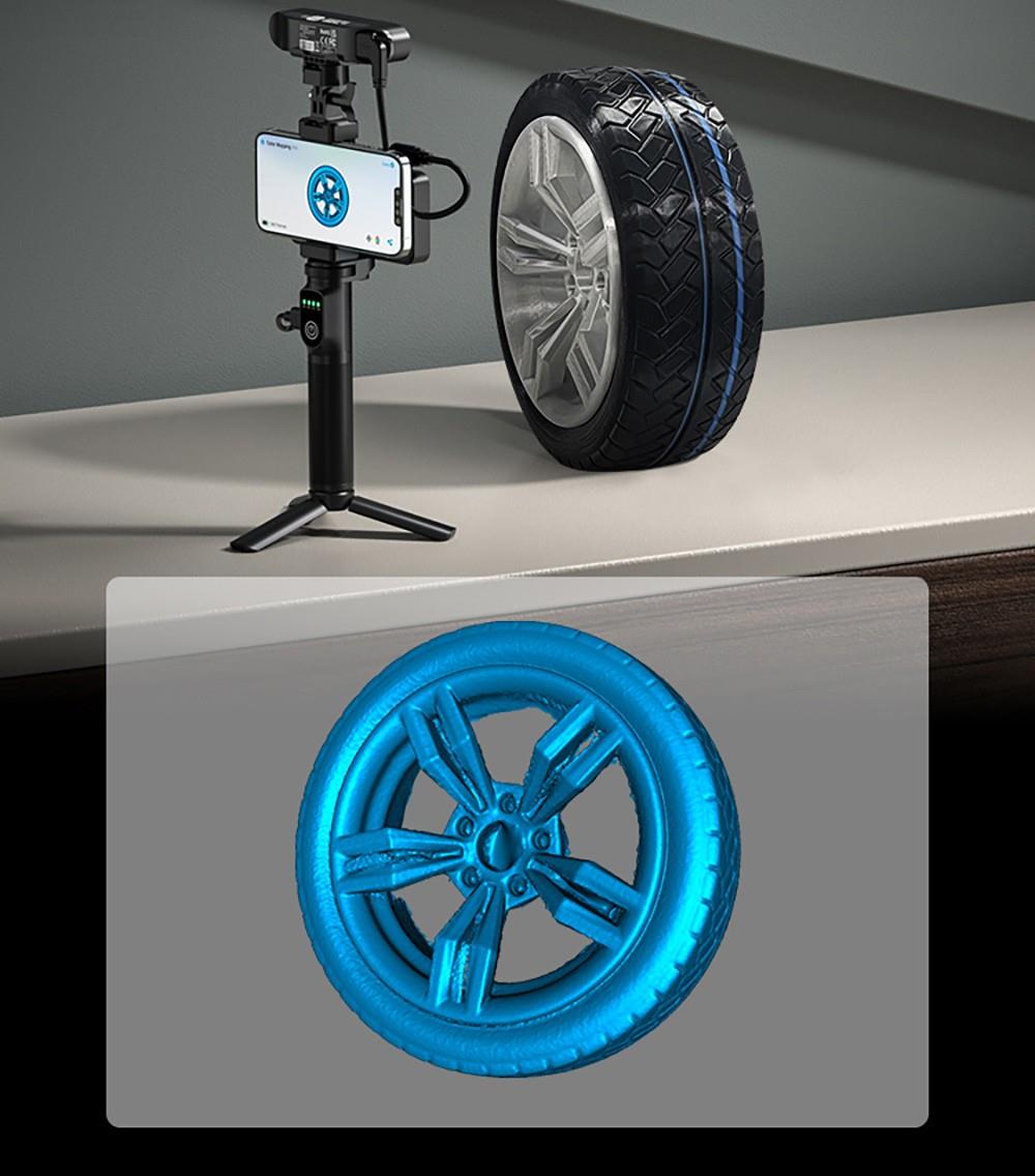 Escáner 3D Creality CR-Scan Ferret Pro, velocidad de escaneo de hasta 30 fps, precisión de 0,1 mm, distancia de trabajo de 150-700 mm, rango de captura individual de 560*820 mm, escaneo mínimo de 150x150 mm, conexión inalámbrica.
