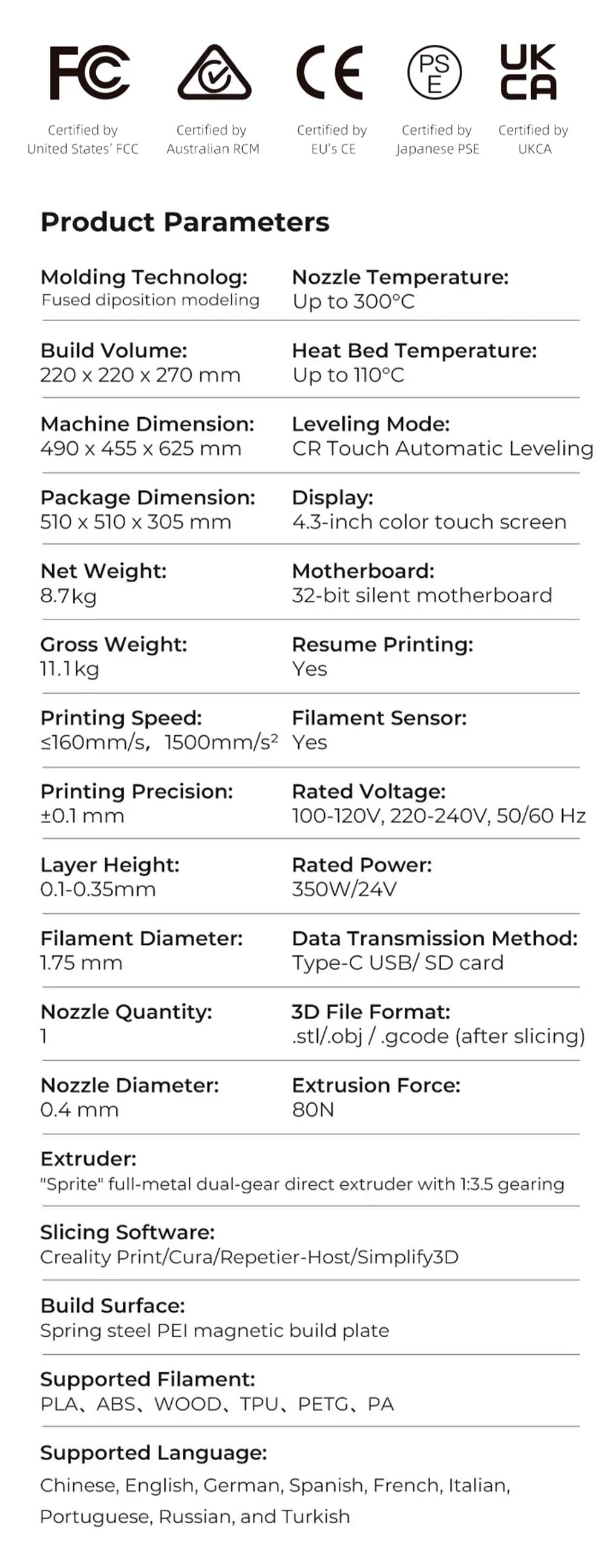 Impresora 3D Creality Ender-3 S1 Pro