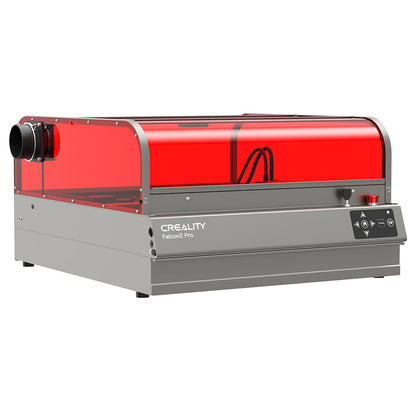 Creality Falcon2 Pro 40W Laser Engraver Cutter,  FDA Class1 Safety Certification, Smoke Exhaust, Integrated Air Assist, Built-in Camera, Fence Type Protection Strip, Fire / Airflow / Lens Monitoring, 400*415mm