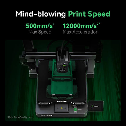 Creality Hi Combo, CFS Multi-material System, 500mm/s Fast Print, Monitoring Camera with Privacy Cap, Up to 16 Colors, Auto Calibration, Auto Bed Leveling, X-axis Tilt Reduction, All-Metal Body, 260*260*300mm