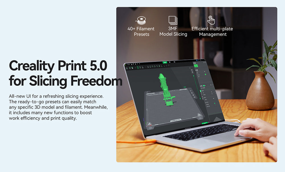 Impresora 3D Creality K1 SE, velocidad de impresión de 600 mm/s, boquilla trimetálica, nivelación automática, sistema CoreXY, pantalla táctil a color de 4,3 pulgadas, 220*220*250 mm