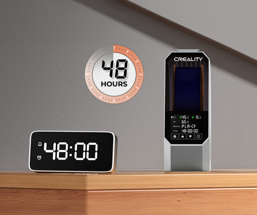 Creality Space Pi Caja Secadora de Filamento para Impresora 3D, Calefacción PTC de Aire Caliente de 360 Grados, Temporizador de 48 Horas, Pantalla Táctil LCD