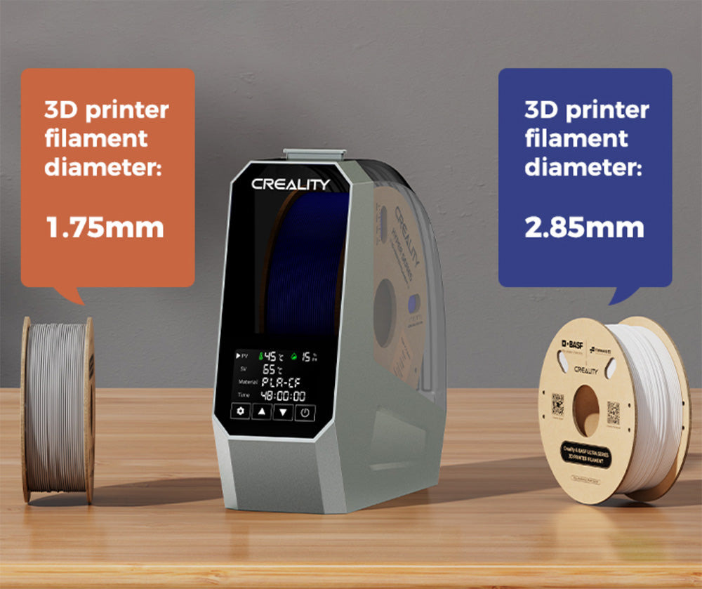 Creality Space Pi Caja Secadora de Filamento para Impresora 3D, Calefacción PTC de Aire Caliente de 360 Grados, Temporizador de 48 Horas, Pantalla Táctil LCD