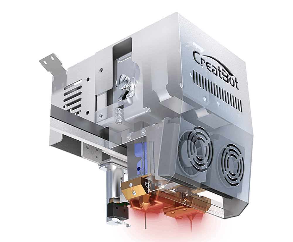 CreatBot PEEK-300 3D Printer, Auto-Leveling, Auto-Rising Dual Extruders, 10-120mm/s Print Speed, Direct Annealing System, Air Pump/Water Cooling, Single Extrusion Volume 300x300x400mm, Dual Extrusion Volume 240x300x400mm