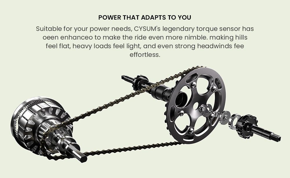 Bicicleta eléctrica para adolescentes CYSUM Hoody, motor de 250 W, batería de 36 V y 10 Ah, velocidad máxima de 35 km/h, autonomía máxima de 55 km, neumáticos de 24 x 2,1 pulgadas, Shimano de 8 velocidades, pantalla LCD, faros LED.